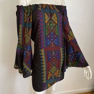 Black off the shoulder dress